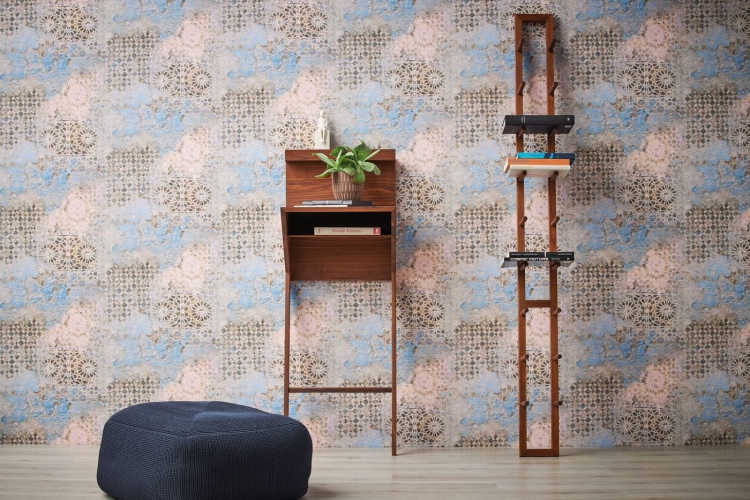 Tapeta AS Metropolitan Stories 2 37858-1, tynk kolorowy, mozaika marokańska, styl śródziemnomorski