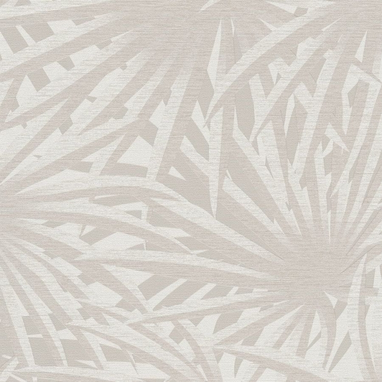 Tapeta ścienna w duże liście, palmy, AS Metropolitan Stories 37861-4, beżowy