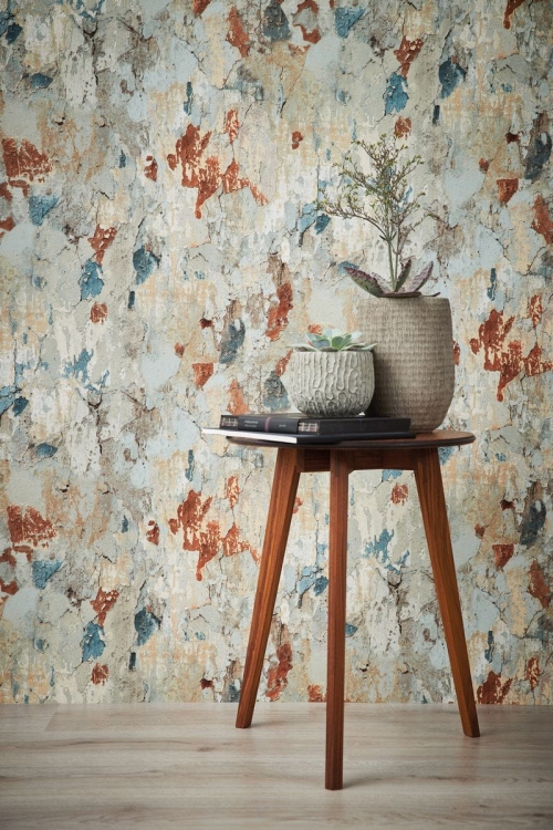 Metropolitan Stories 2 37954-1 Tapeta ścienna AS, stary tynk, popękany beton, kolorowy
