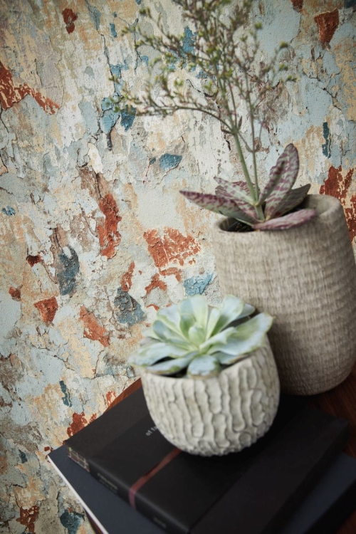 Metropolitan Stories 2 37954-1 Tapeta ścienna AS, stary tynk, popękany beton, kolorowy