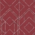 Tapeta ścienna AS Metropolitan Stories 2 37869-2, okładzina winylowa na flizelinie w kolorze bordowym, duży wzór geometryczny