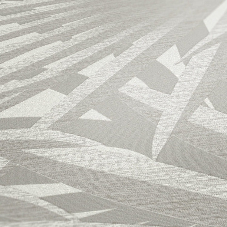 Tapeta ścienna w duże liście, palmy, AS Metropolitan Stories 37861-4, beżowy