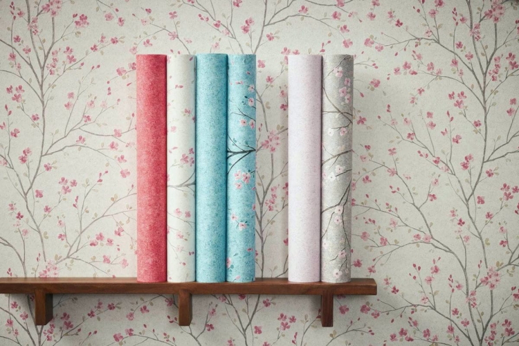 Metropolitan Stories 2 37912-1 Tapeta ścienna AS, kwitnące drzewka, kwiat wiśni, Japonia, kolor różowy, beżowy