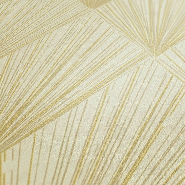 Tapeta AS Metropolitan Stories 2 37864-3, tapeta ścienna na flizelinie wzór geometryczny, romby, kwadraty, linie, beżowy, złoty