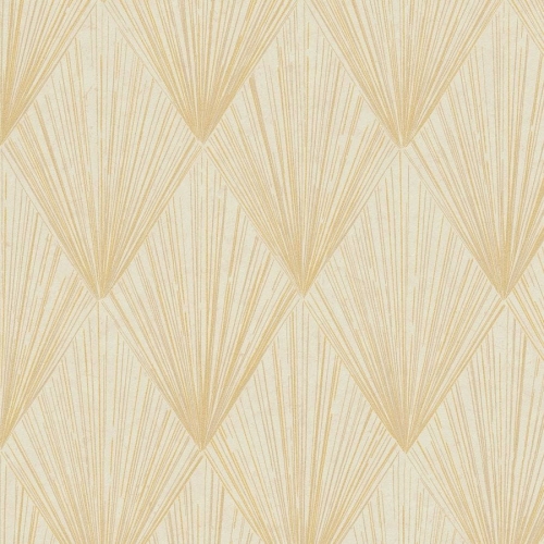 Tapeta AS Metropolitan Stories 2 37864-3, tapeta ścienna na flizelinie wzór geometryczny, romby, kwadraty, linie, beżowy, złoty