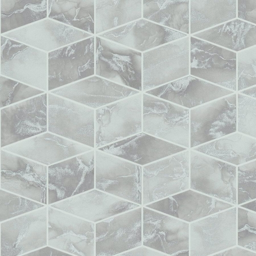 Tapeta ścienna w kafle, terakota, do łazienki AS Metropolitan Stories 37863-1 szaro-białe