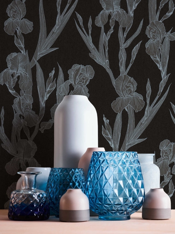 Tapeta Hechter 6 AS 37526-2 , tapeta w kwiaty, irysy