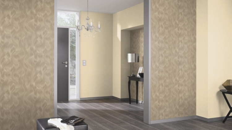 Tapeta Erismann Elle 10151-30 na flizelinie w złote fale styl glamour