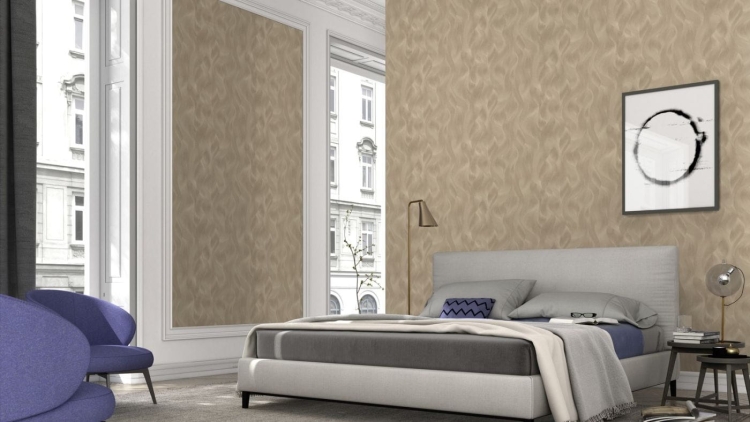 Tapeta Erismann Elle 10151-30 na flizelinie w złote fale styl glamour