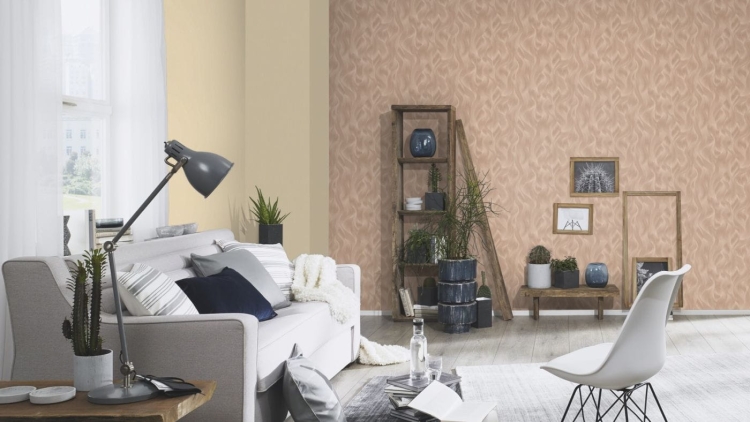 Tapeta Erismann Elle 10151-05 na flizelinie brudny róż fale glamour