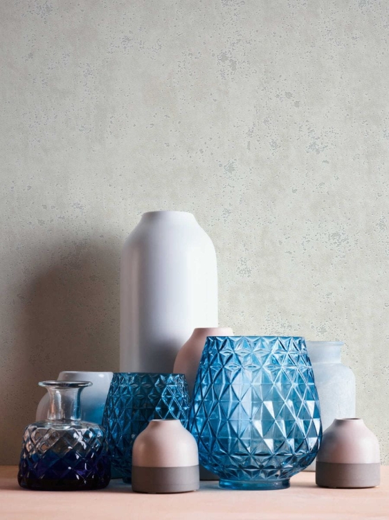 Tapeta ścienna AS Creation Elements 36600-2 tynk ozdobny biało-szary