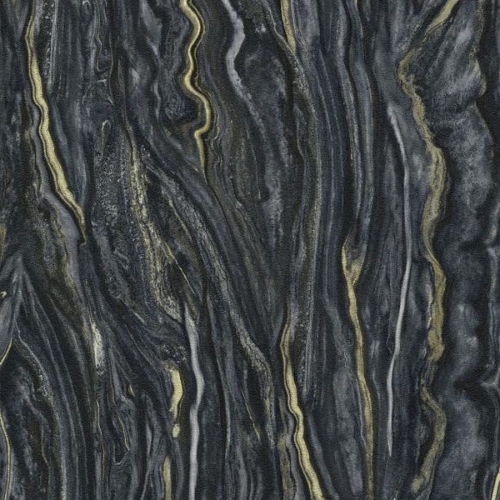 Tapeta Erismann Elle 10149-15 na flizelinie imitacja marmuru, czarny marmur naturalny