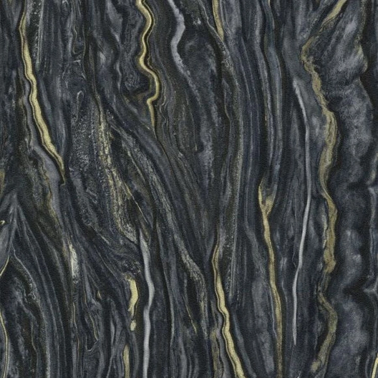 Tapeta Erismann Elle 10149-15 na flizelinie imitacja marmuru, czarny marmur naturalny