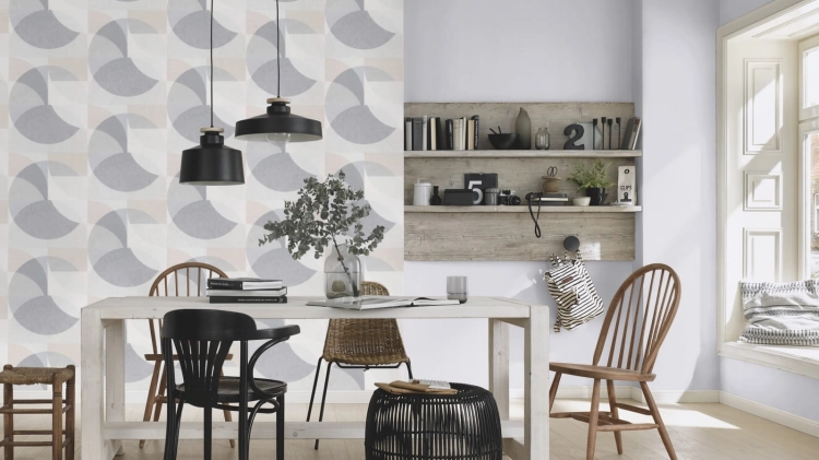 Tapeta Erismann Elle 10171-29 na flizelinie jednolita jednobarwna szara z brokatem