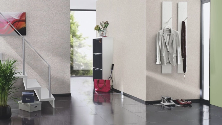 Tapeta Rasch Factory IV 429237 na flizelinie tynk ozdobny beżowo-szary, imitacja tynku