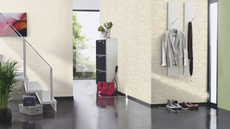 Tapeta Rasch Factory IV 429213 na flizelinie tynk ozdobny beżowy, kremowy, imitacja tynku