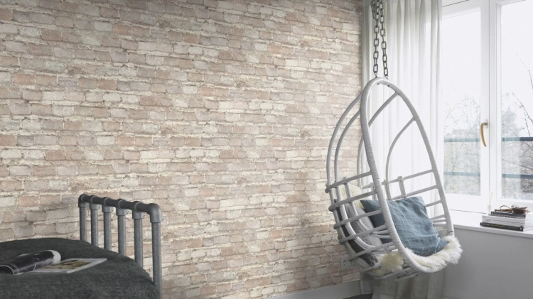 Tapeta Rasch Factory IV 428049 na flizelinie cegła, mur, imitacja cegły 3d