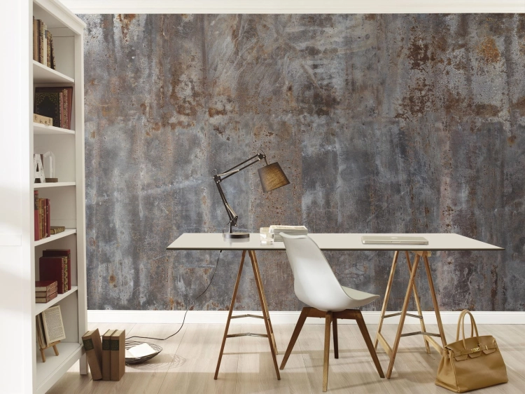 Tapeta ścienna/Mural Factory IV 940916 Rasch na flizelinie tynk ozdobny, beton, mur betonowy, 3D, wielka płyta
