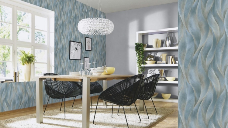 Tapeta Erismann fashion for Walls 2 10148-44 na flizelinie, liście glamour, wzór 3D