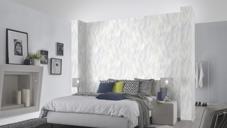 Tapeta Erismann fashion for Walls 2 10148-31 na flizelinie, wzór botaniczny, liście z brokatem, wzór 3D