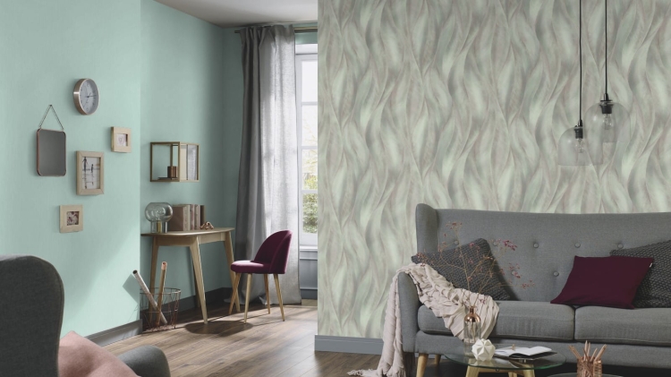 Tapeta Erismann fashion for Walls 2 10148-18 na flizelinie, wzór botaniczny, liście z brokatem, wzór 3D