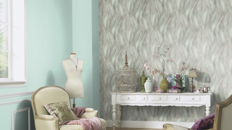 Tapeta Erismann fashion for Walls 2 10148-18 na flizelinie, wzór botaniczny, liście z brokatem, wzór 3D