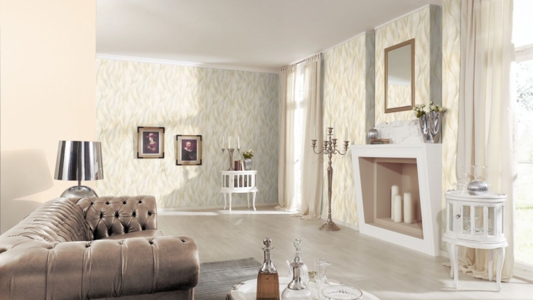 Tapeta Erismann fashion for Walls 2 10148-14 wzór botaniczny, glamour na flizelinie, liście z brokatem, wzór 3D