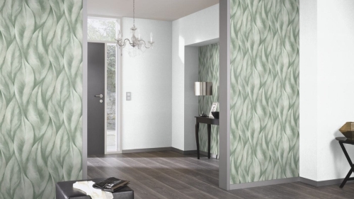 Tapeta Erismann fashion for Walls 2 10148-07 wzór botaniczny, glamour na flizelinie, liście z brokatem, wzór 3D