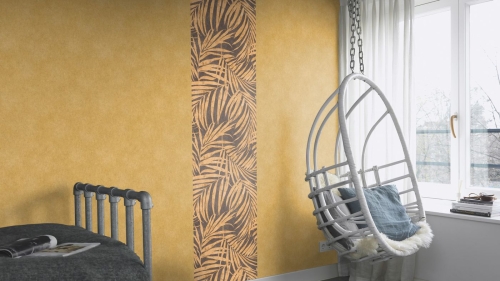 Tapeta Rasch Linares 617450 wzór botaniczny, liście palmy