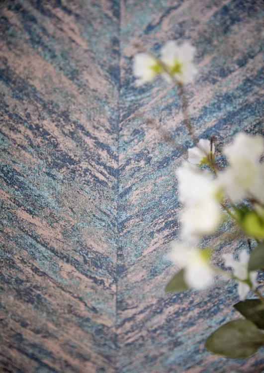 Tapeta Rasch Linares 617542 na flizelinie, tynk ozdobny, pionowe pasy, jodełka