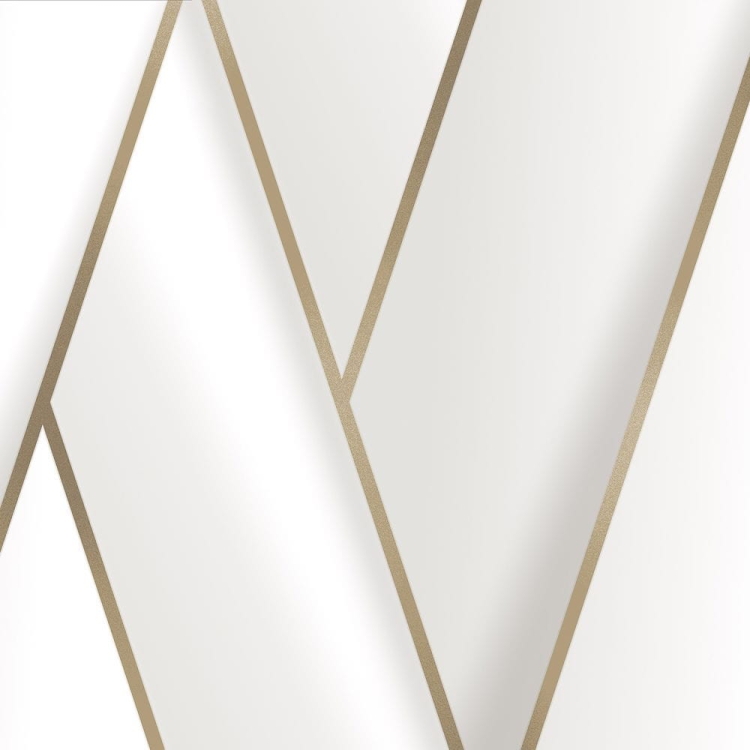Tapeta Ugepa Onyx M34800 , wzór geometryczny,3d ARTDECO, biały, złoty