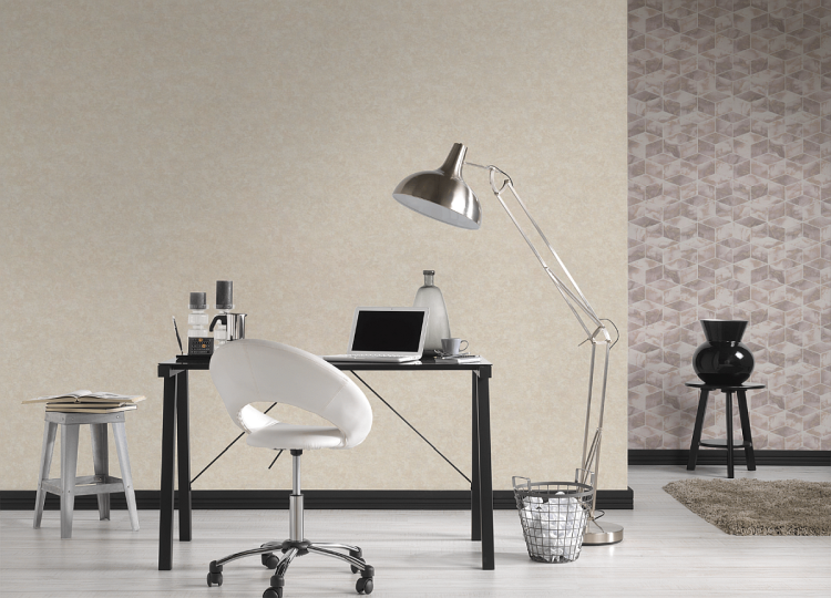 tapeta ścienna na flizelinie w tynk wenecki beżowy, AS Creation 379021, Metropolitan Stories, aranżacja