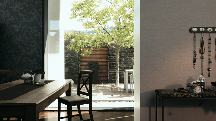 Metropolitan Stories II 37857-5 Tapeta ścienna AS, tapeta brązowa, jednolita bez wzoru, aranżacja