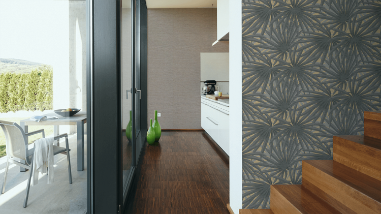 Metropolitan Stories II 37857-5 Tapeta ścienna AS, tapeta brązowa, jednolita bez wzoru, aranżacja