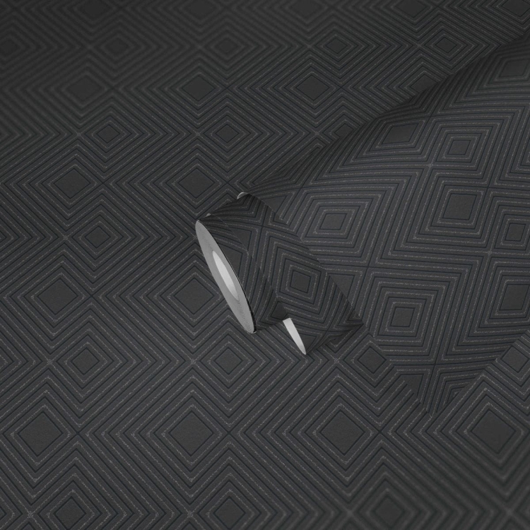 Tapeta AS Attractive 37758-1, tapeta w romby, wzór geometryczny, brokat