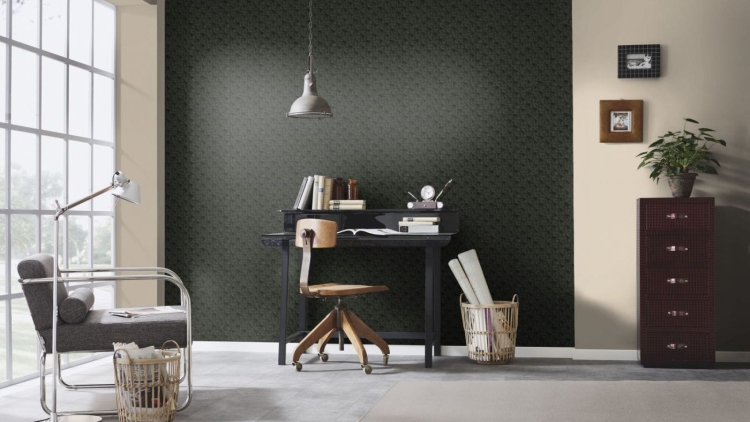 Tapeta Erismann 10106-15, wzór geometryczny, tapeta czarna, połyskująca