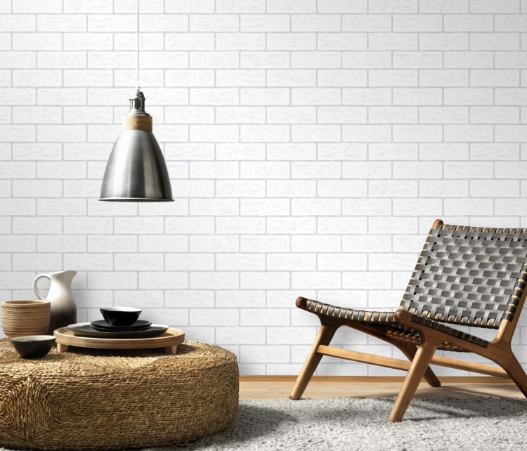 Erismann 10115-01 Tapeta ścienna, biała cegła, mur, cegły