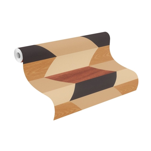Zoya 638561 Tapeta ścienna Rasch , wzór geometryczny, deska