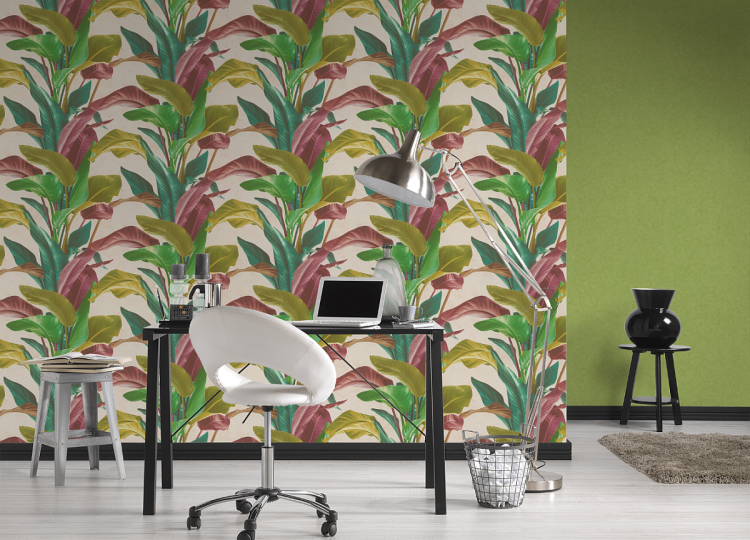 Metropolitan Stories II 37865-8 Tapeta ścienna AS groszkowa zieleń tynk, marmur