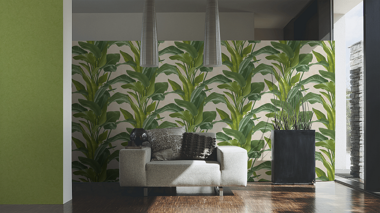 Metropolitan Stories II 37865-8 Tapeta ścienna AS groszkowa zieleń tynk, marmur