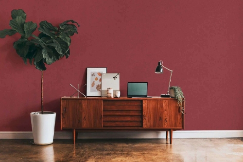 Tapeta AS Metropolitan Stories 2 37865-3, okładzina winylowa na ścianę na flizelinie, tynk, marmur, beton czerwony