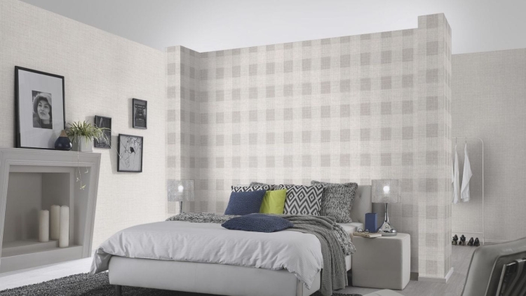 Luna 2 10239-14 Tapeta ścienna Erismann, krata, kratka, struktura