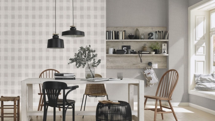 Luna 2 10239-14 Tapeta ścienna Erismann, krata, kratka, struktura