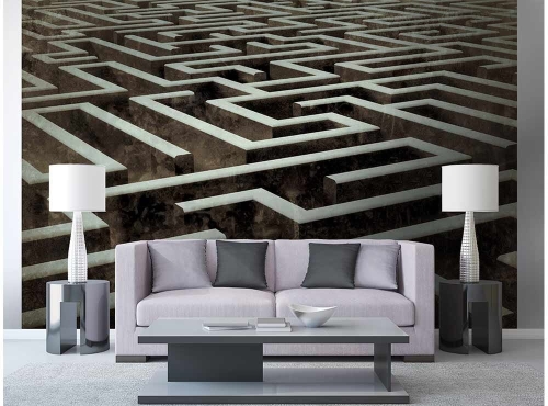 Fototapeta MS-5-0279 Labirynt 3D flizelinowa Dimex