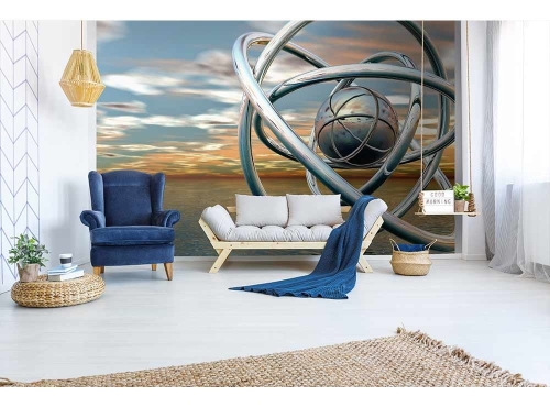 Fototapeta MS-5-0280 Kula 3D flizelinowa Dimex