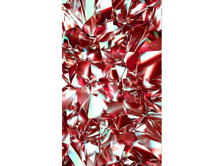 Fototapeta MS-2-0281 Czerwony kryształ 3D flizelinowa Dimex