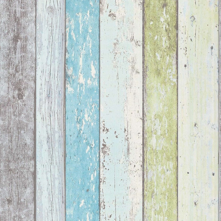 Tapeta ścienna na flizelinie, winylowa 8550-77 AS Best of Wood&amp;Stone, deska, deski, niebiesko-zielone panele, boazeria