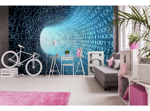 Fototapeta MS-5-0283 Strumień binarny 3D flizelinowa Dimex