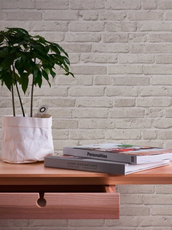 Tapeta AS 35581-3 Best of Wood'n Stone 2, okładzina na ścianę cegła beżowa 3D