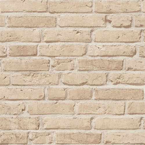 Tapeta AS 35581-2 Best of Wood'n Stone 2, okładzina na ścianę cegła 3D ciepły beż